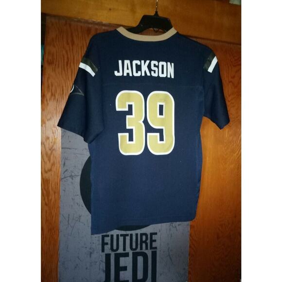 Stedman Bailey Auto Rams Jersey #39 Steven Jackson NFL Youth Large 14/16 Blue - Picture 3 of 7